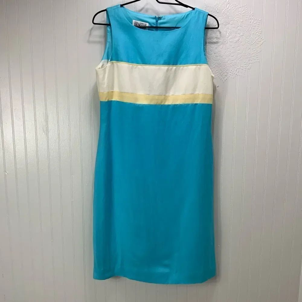 Yves Cossette Depeche Mode linen blend sleeveless dress